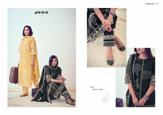 Humsafar By Jay Vijay Embroidery Block Print Designer Salwar Suits Wholesale Price In Surat